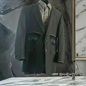 Staley Gretzinger Vintage Upcycled Patchwork Boho Hipster Men's Jacket Large